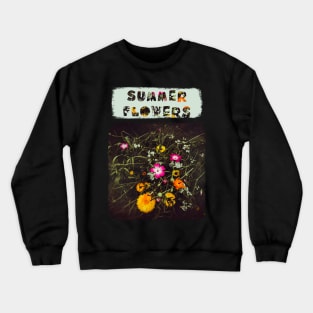 Summer Flowers in a Field Crewneck Sweatshirt